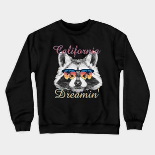 Raccoon California Dreamin’ Crewneck Sweatshirt